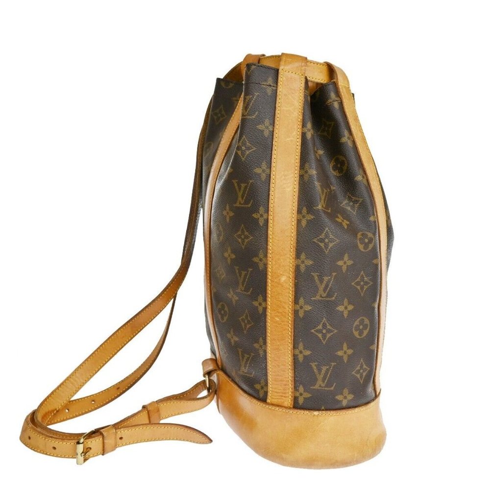 LOUIS VUITTON LV Randonnee PM Shoulder Bag Monogram Leather Brown M42243 35YD458 - Picture 9 of 16